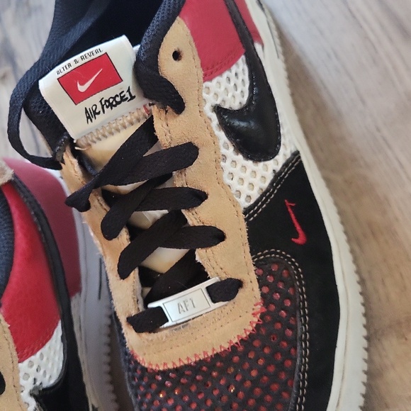 Air force 1's l 5.5Y l youth l red tan w black l sneaker l - Picture 6 of 14